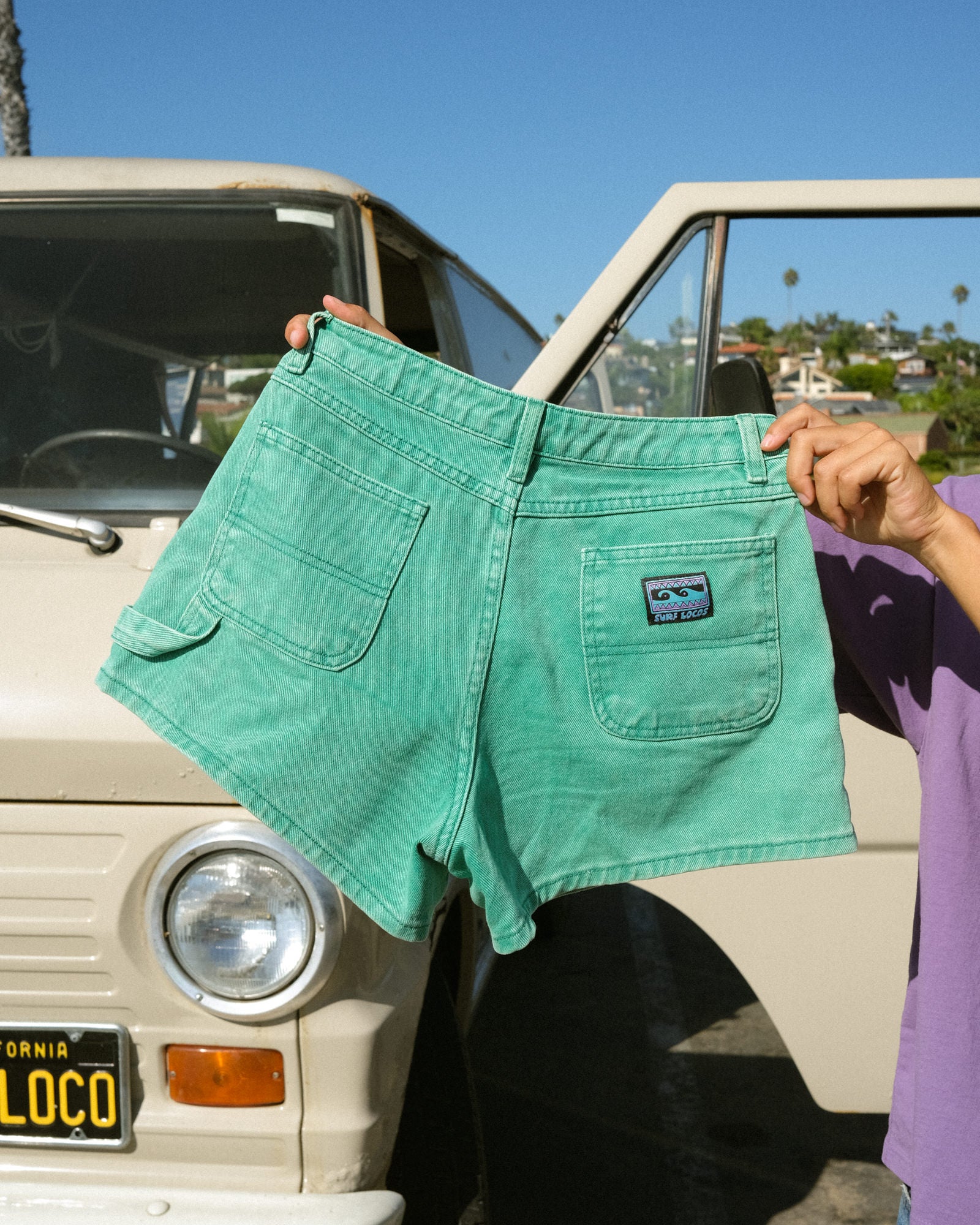Sunburnt Shorts - Washed Teal – Surf Locos