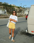 Sunburnt Shorts - Washed Yellow