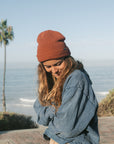 Locos Beanie - Burnt Red