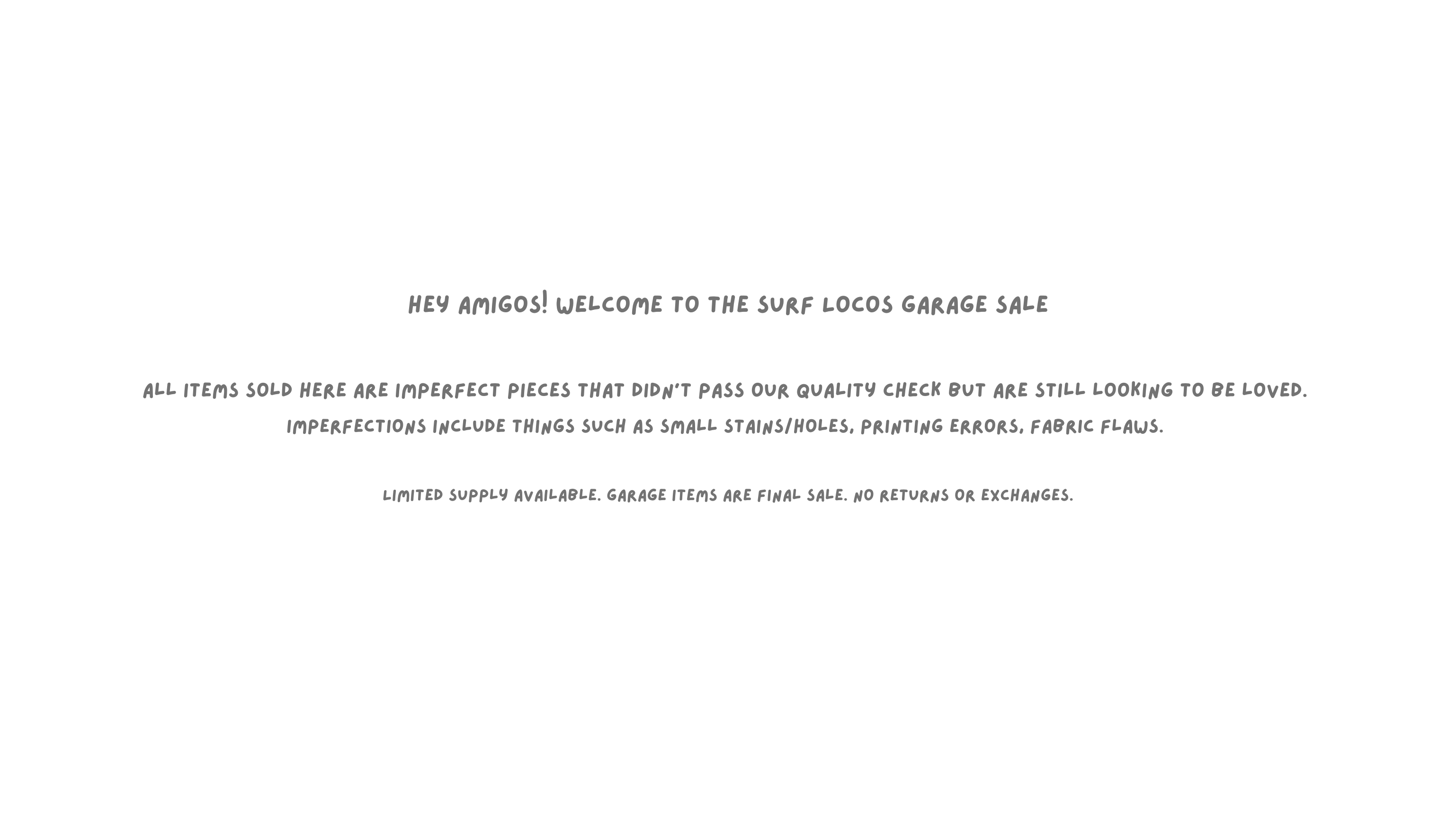 Garage sale