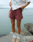 Sunburnt Shorts - Washed Merlot