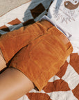 Boneyard Corduroy Shorts - Washed Rust